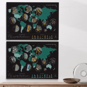 Wine Region Scratch-Off Map